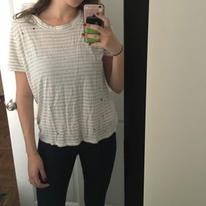 PacSun Me To We stripped distressed washtee w/tag